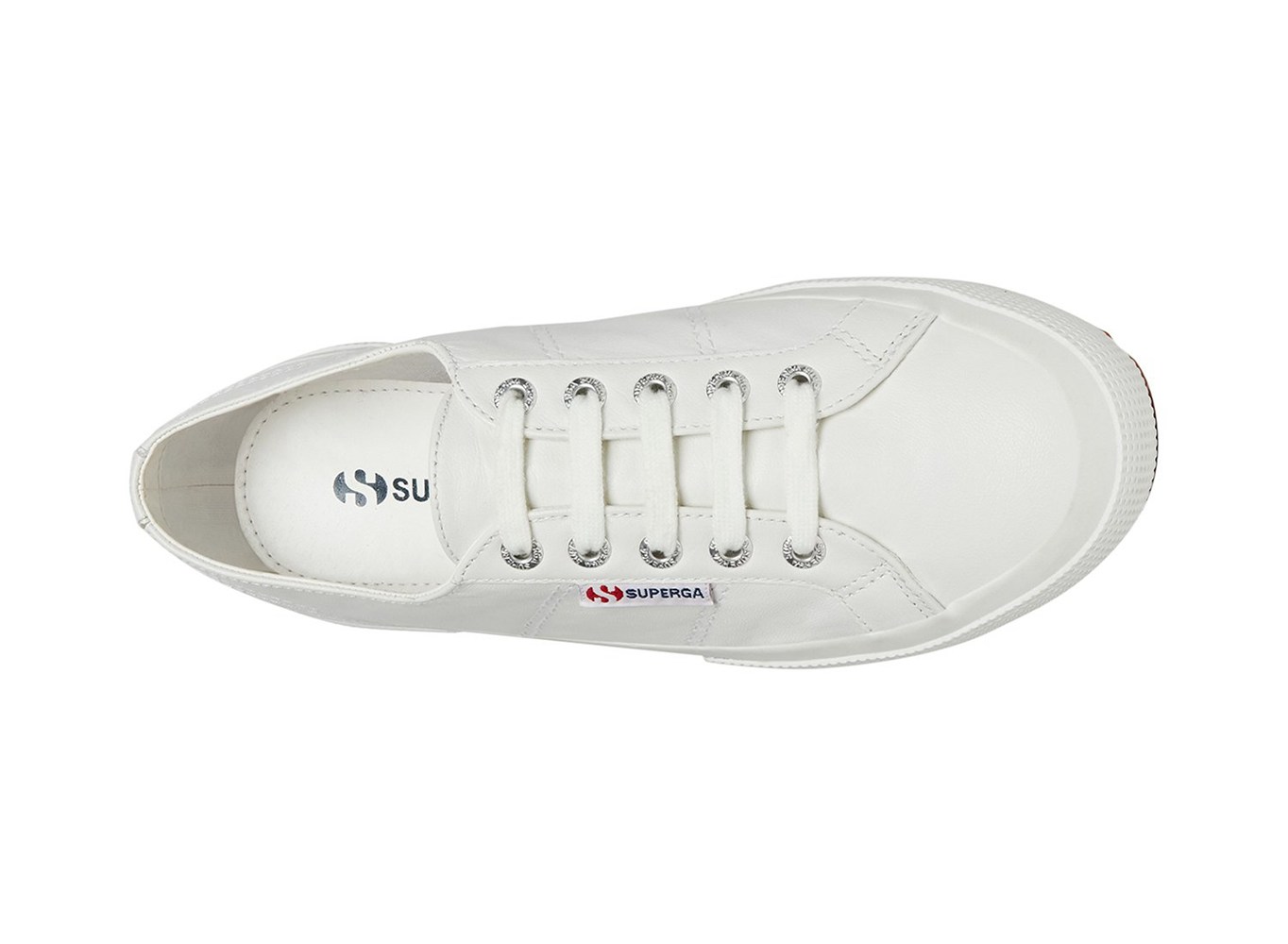 Superga Sneakers Womens - 2750 Naplngcotu Leather - White - CIPLV7561